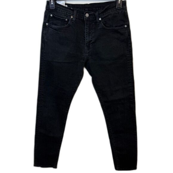 Levi's 512 Men's Jeans Black Denim Skinny Fit Stretch 31x32 - Picture 1 of 12